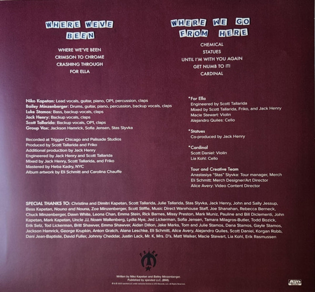 Friko – Where We've Been, Where We Go From Here (LP Vinyl) Vinyl Record