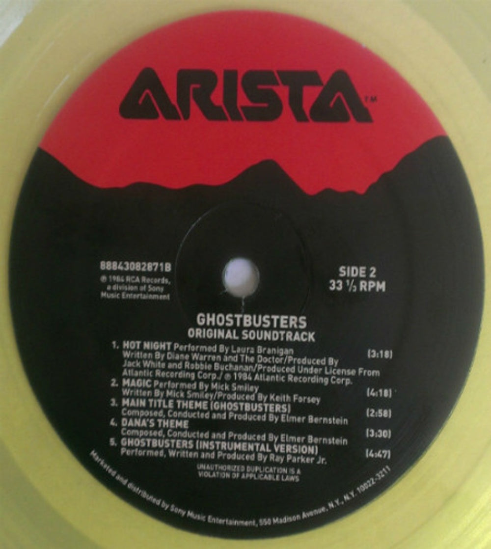 Ghostbusters - Original Soundtrack Album (LP Vinyl) Vinyl Record