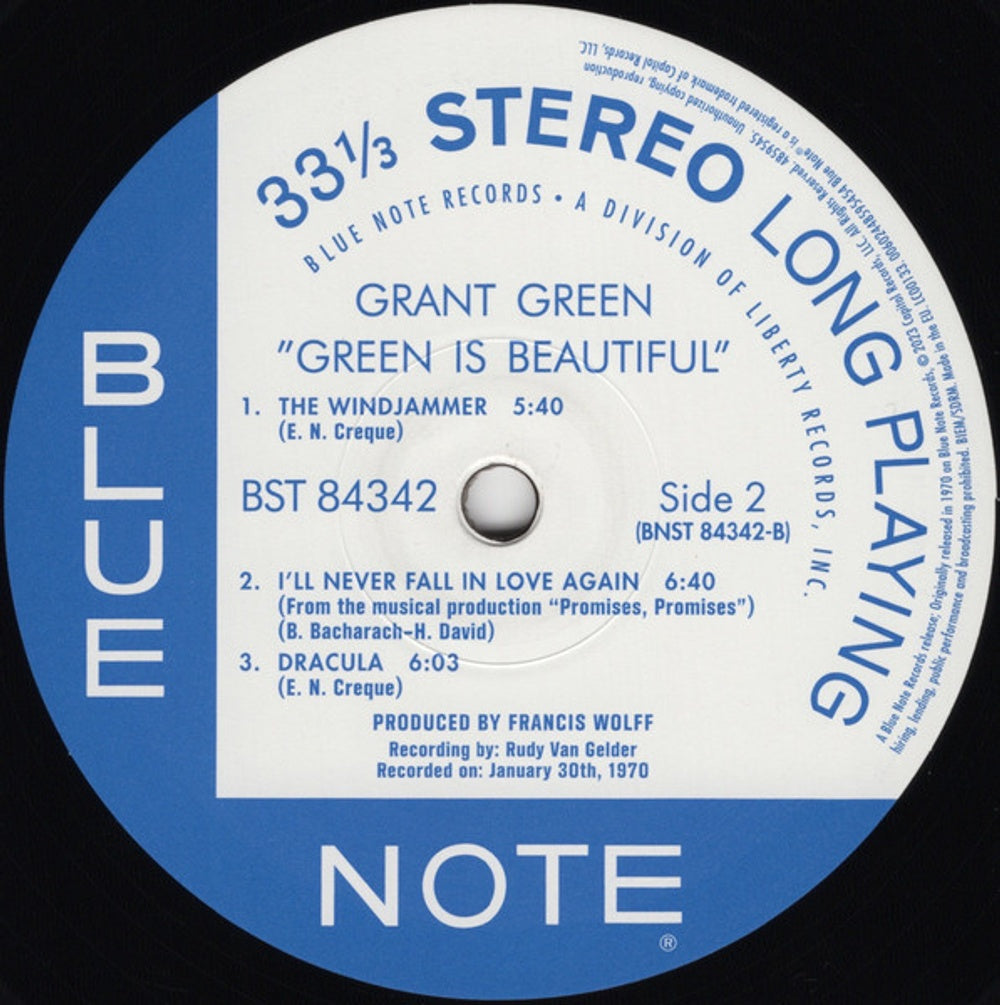 Grant Green – Green Is Beautiful (LP Vinyl) Vinyl Record