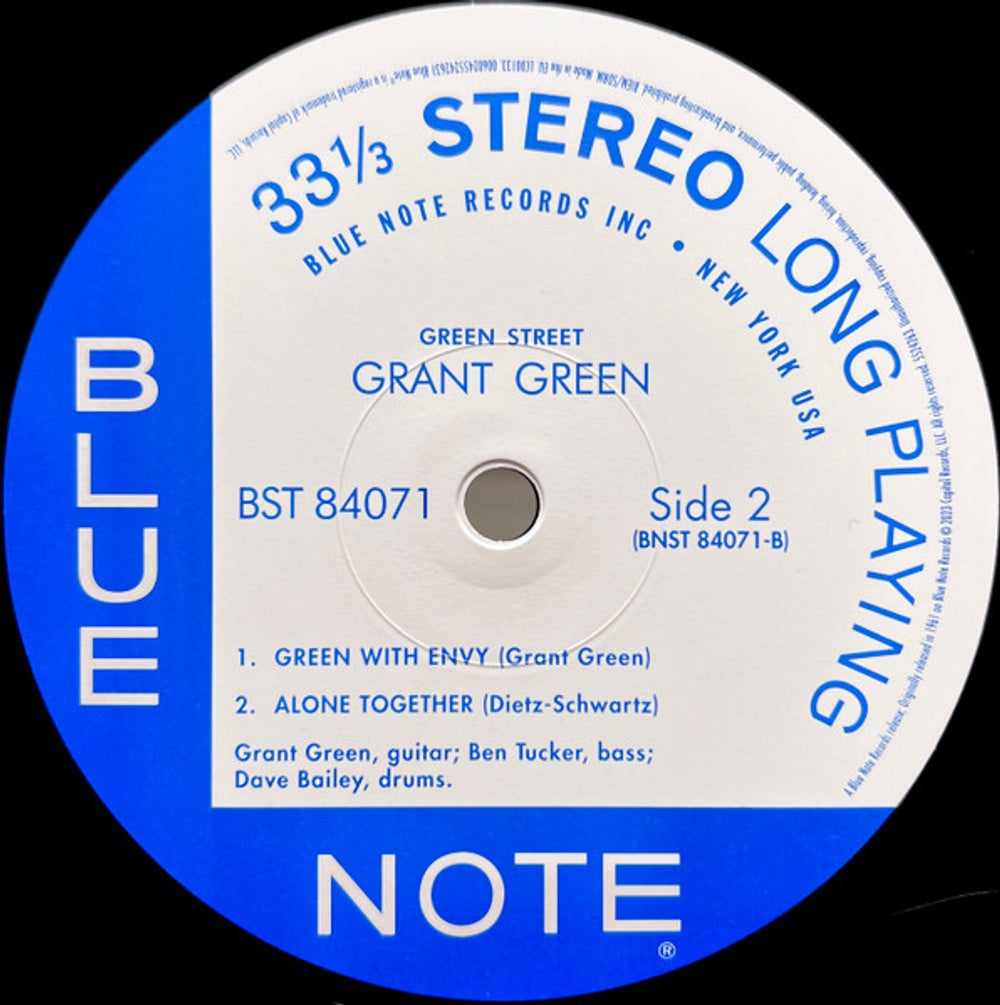 Grant Green – Green Street (LP Vinyl) Vinyl Record