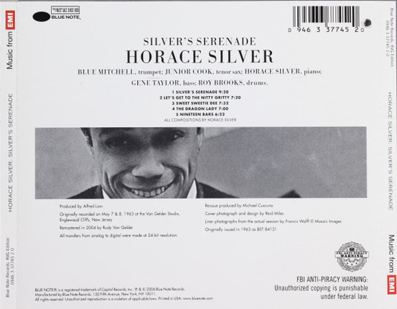 The Horace Silver Quintet – Silver's Serenade Music CD