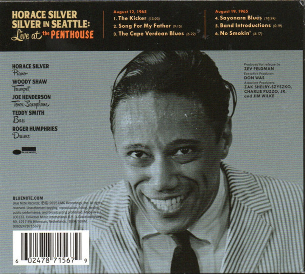 Horace Silver – Silver in Seattle: Live at the Penthouse Music CD