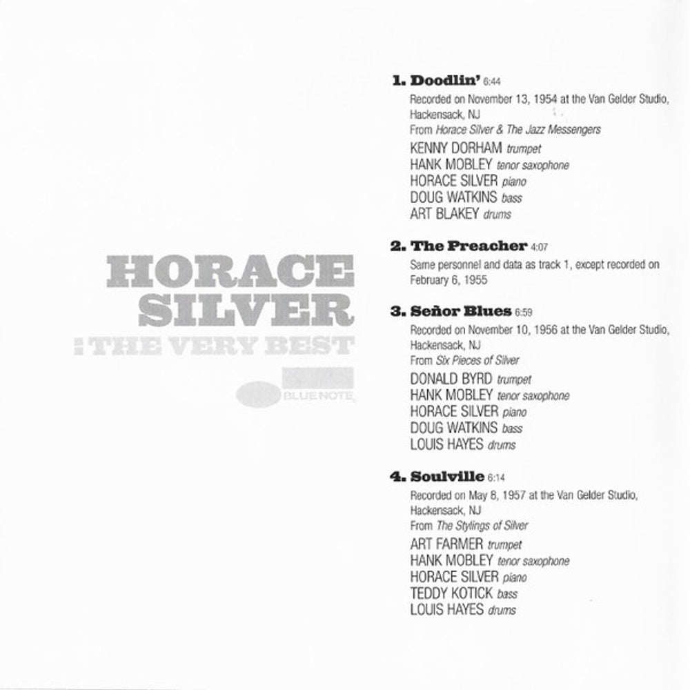 Horace Silver – The Very Best Music CD