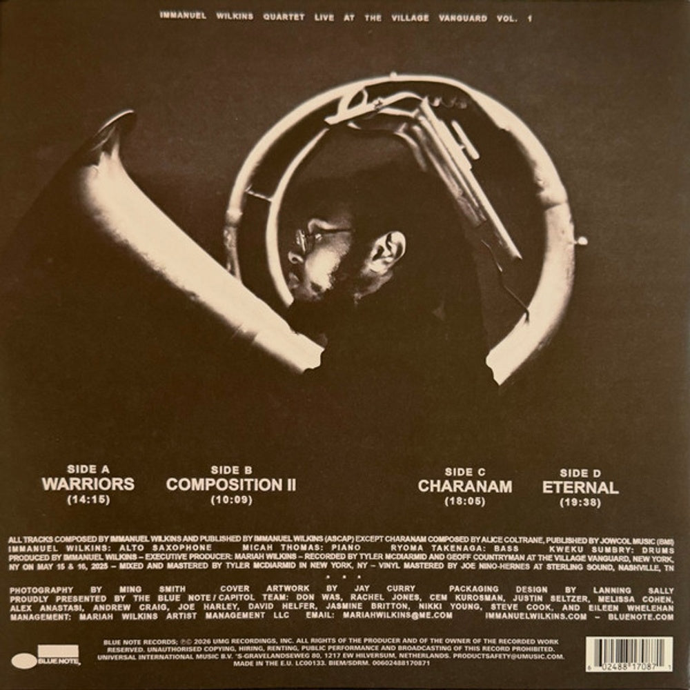 Immanuel Wilkins – Immanuel Wilkins Quartet: Live At The Village (LP Vinyl) Vinyl Record