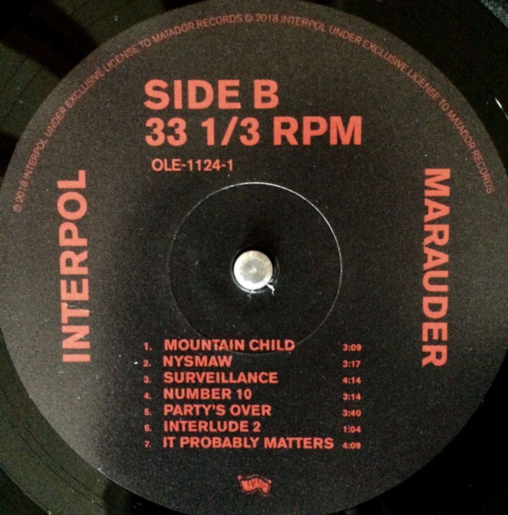Interpol – Marauder (LP Vinyl) Vinyl Record