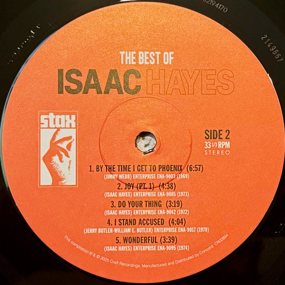 Isaac Hayes – The Best Of (Remastered 2025) - (LP Vinyl) Vinyl Record