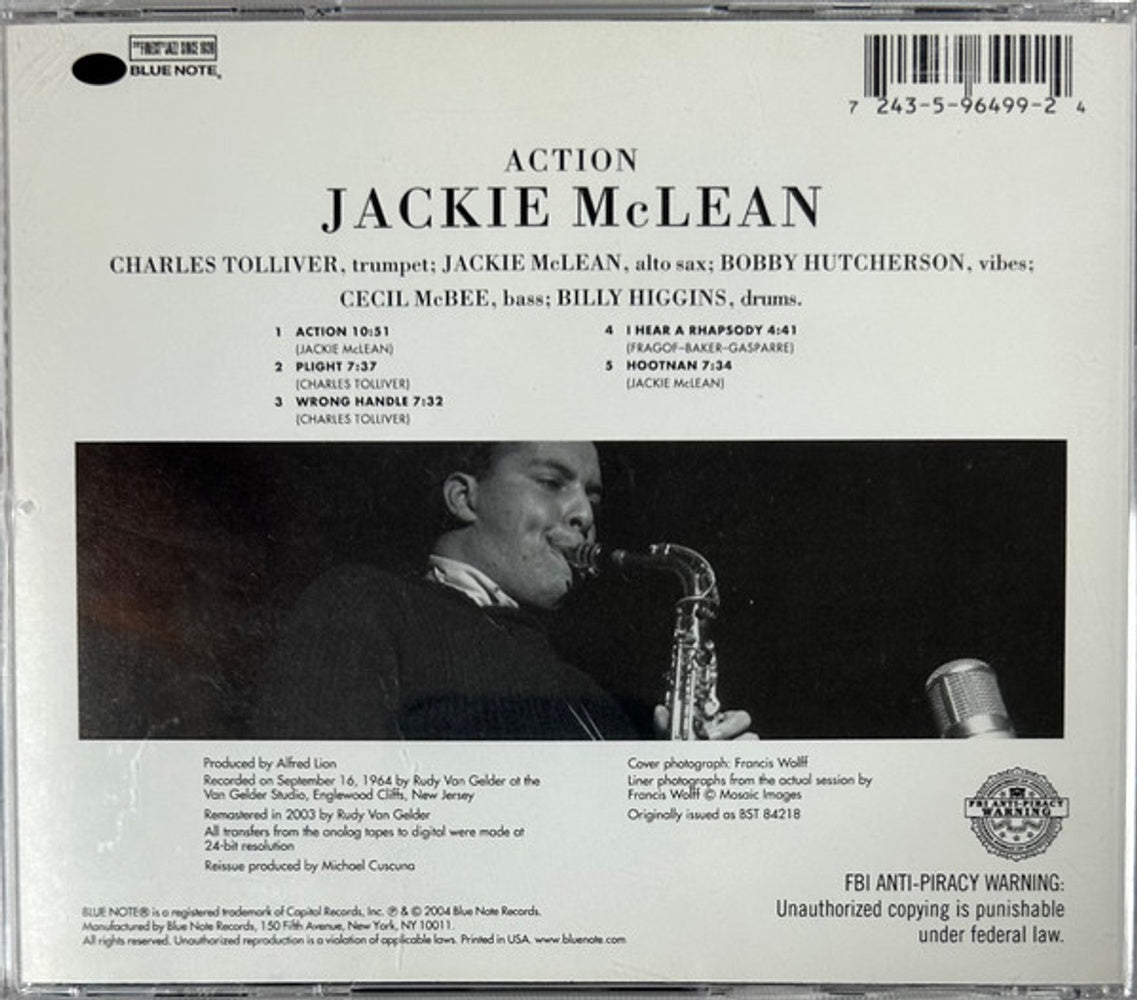 Jackie Mclean – Action Music CD