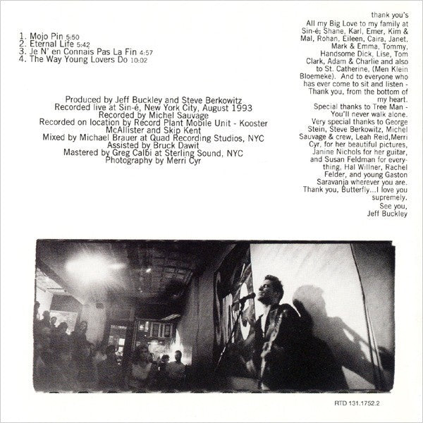 Jeff Buckley – Live At Sin-e (2-CD) Music CD