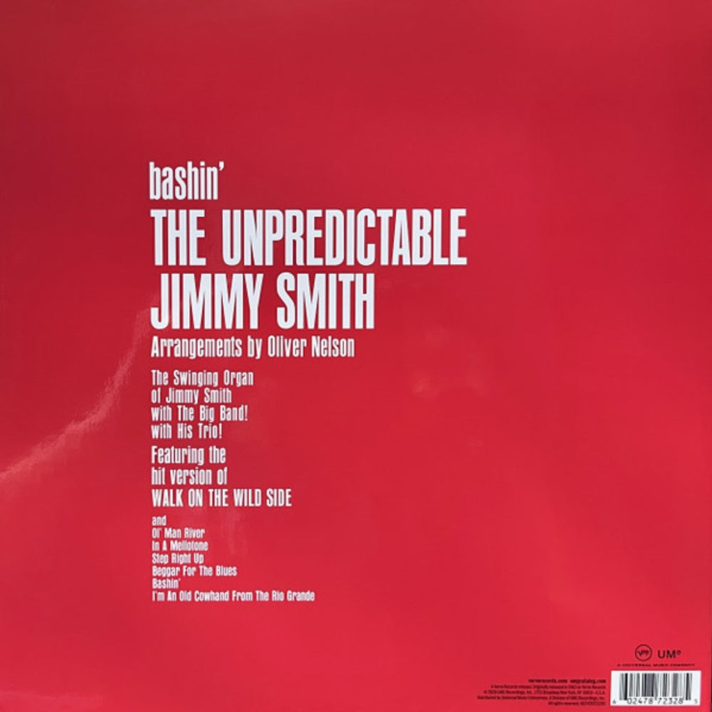 Jimmy Smith – Bashin: Unpredicable Jimmy Smith (LP Vinyl) Vinyl Record