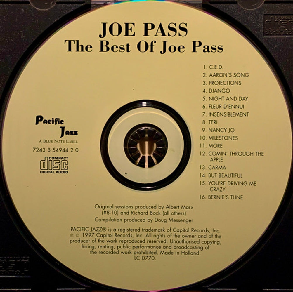 Joe Pass – The Best Of: Pacific Jazz Years Music CD