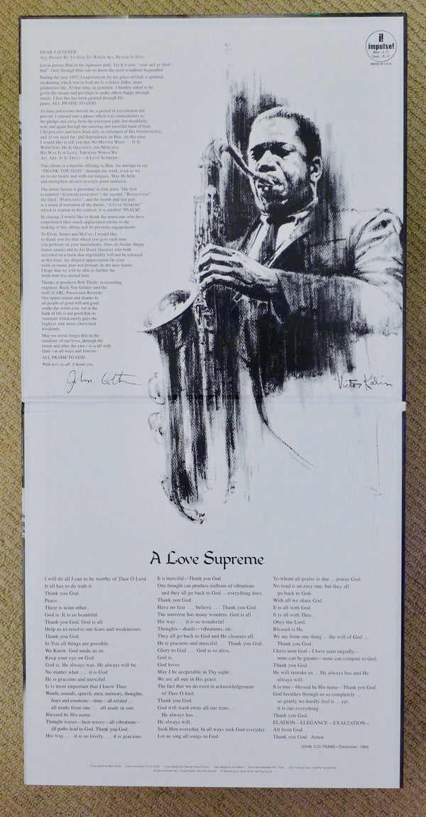 John Coltrane – A Love Supreme (LP Vinyl) Vinyl Record