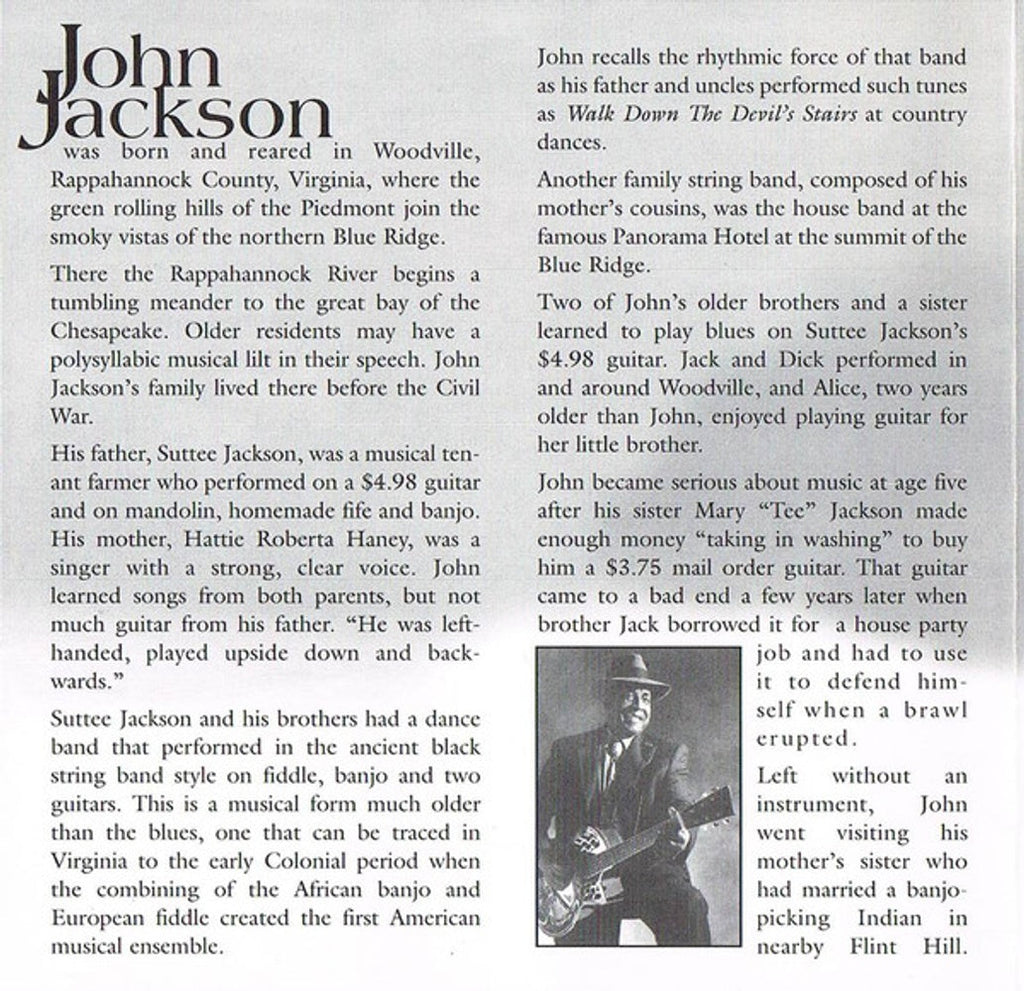 John Jackson – Front Porch Blues Music CD