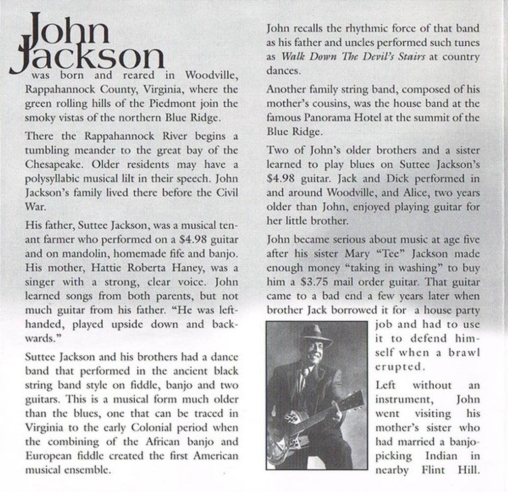John Jackson – Front Porch Blues Music CD