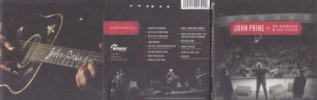 John Prine – In Person and On Stage Music CD