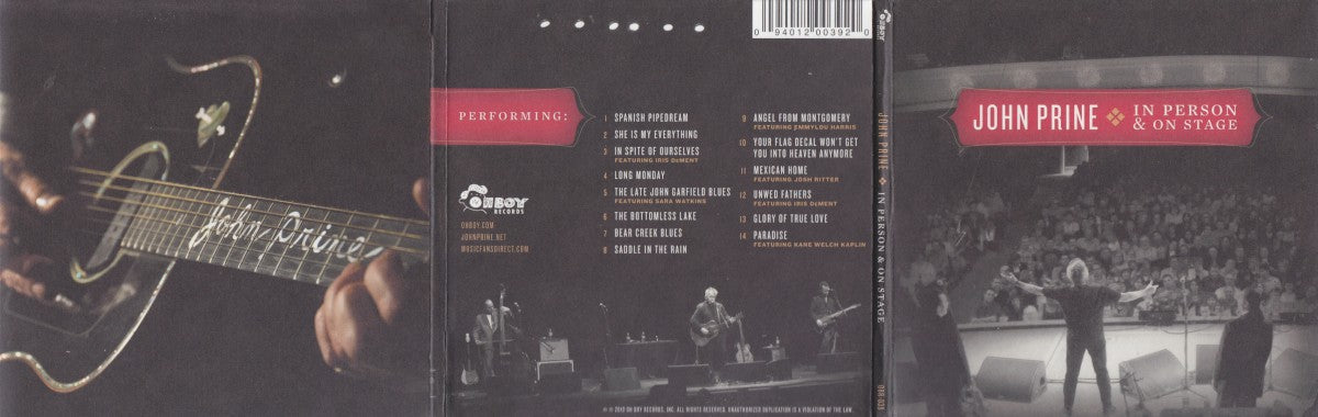 John Prine – In Person and On Stage Music CD