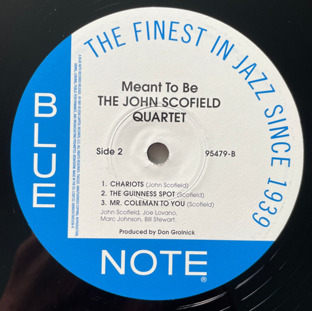 John Scofield – Meant To Be (2-LP Vinyl) Vinyl Record