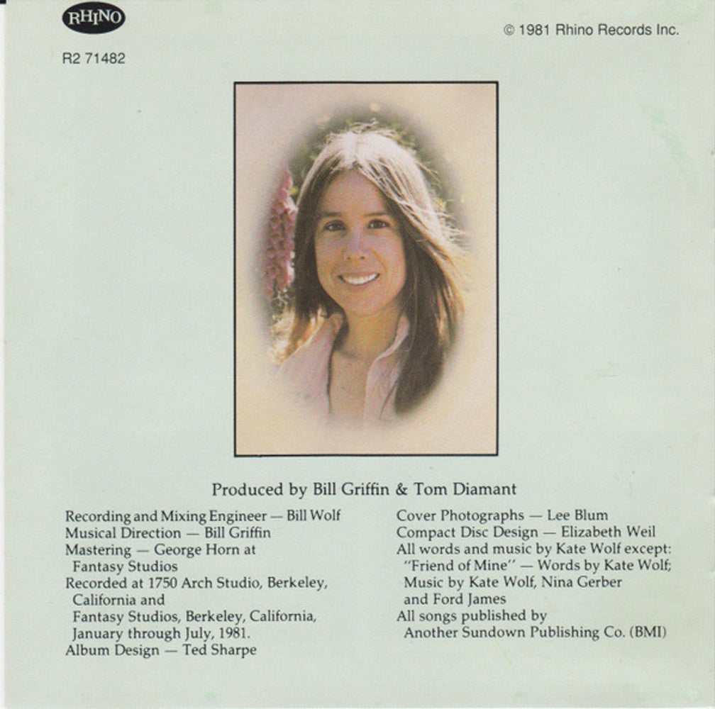 Kate Wolf – Close to You Music CD