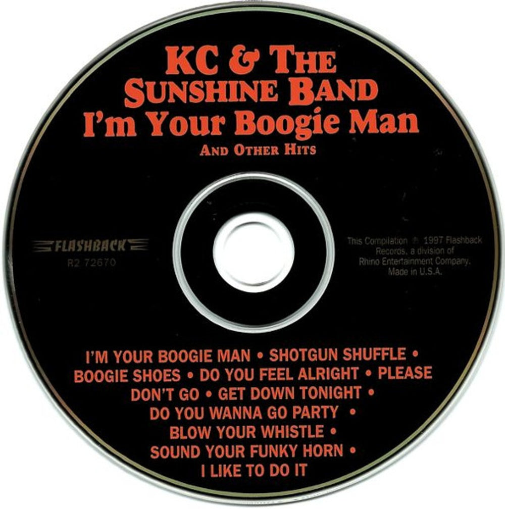 Kc & The Sunshine Band – I'm Your Boogie Man & Other Hits Music CD