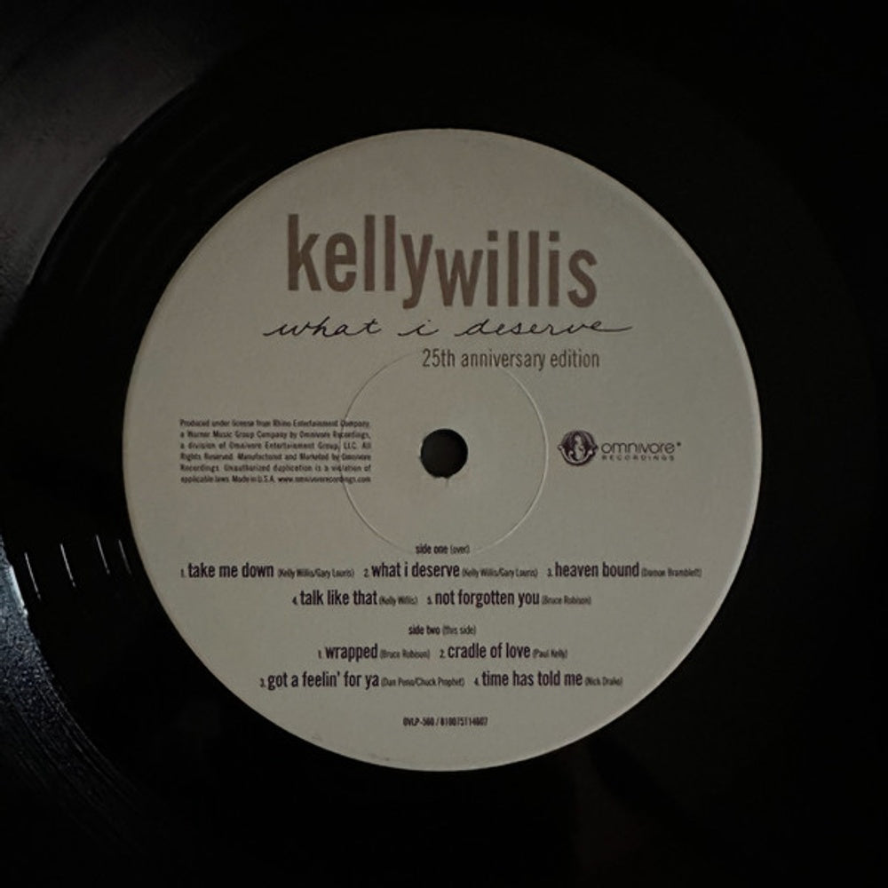 Kelly Willis – What I Deserve (2-LP Vinyl) Vinyl Record