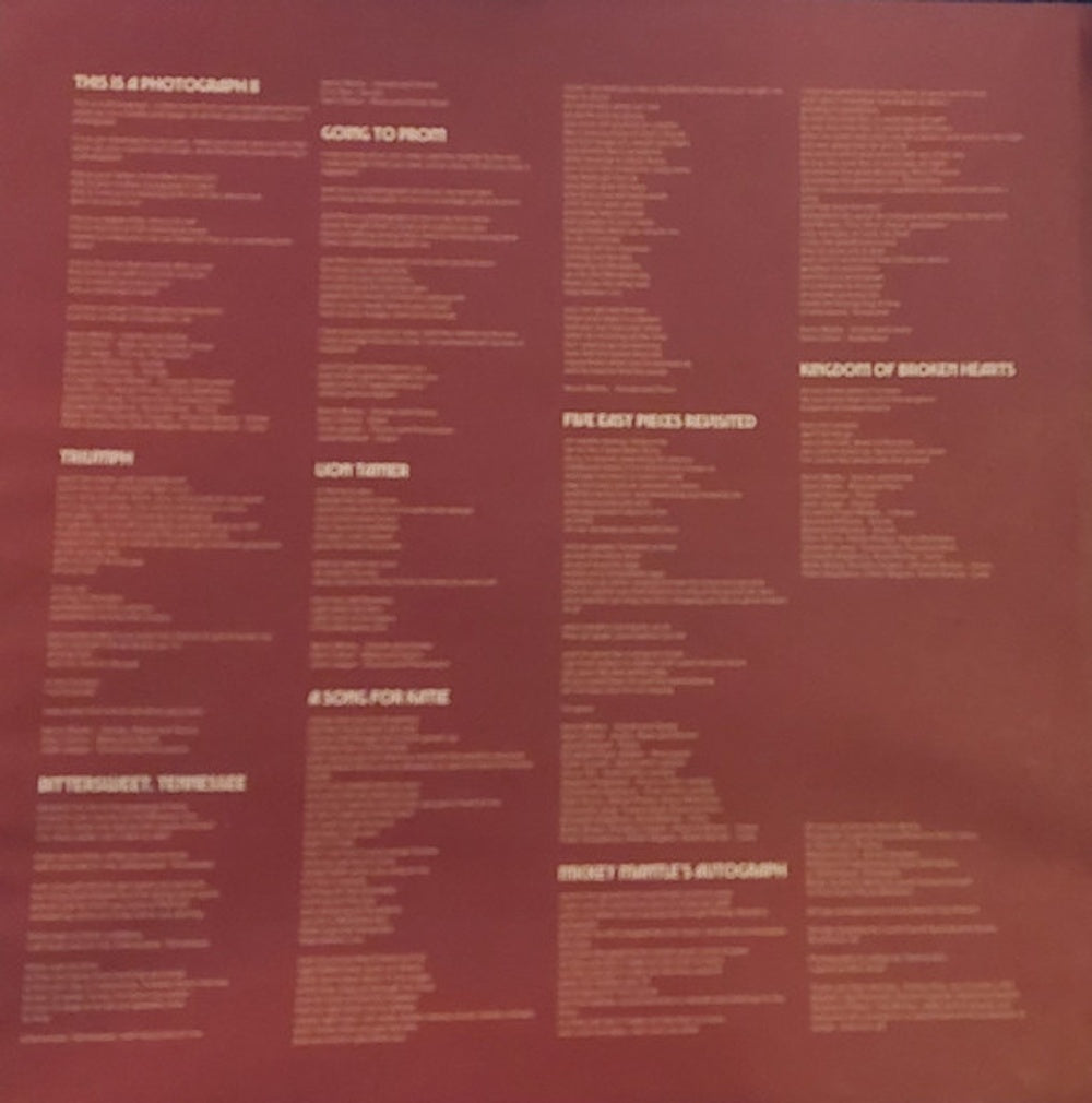 Kevin Morby – More Photographs (A Continuum) (LP Vinyl) Vinyl Record