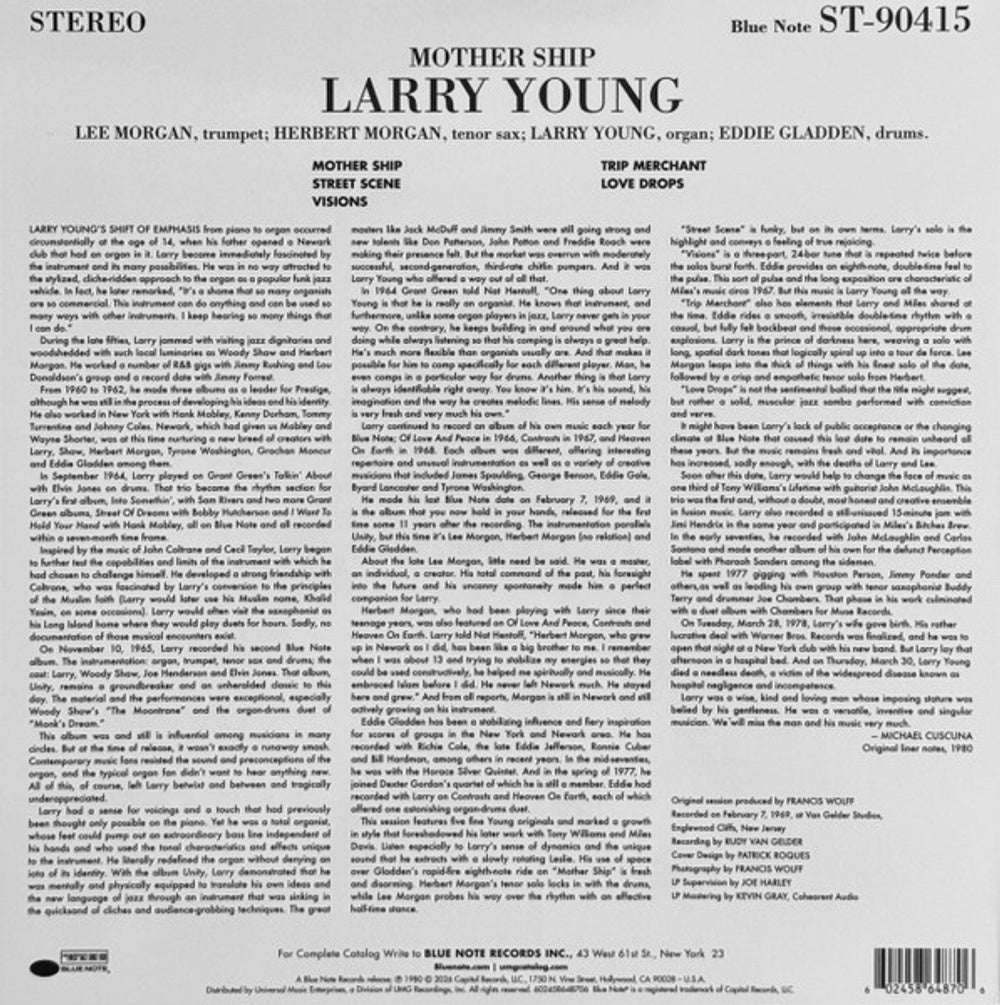 Larry Young – Mother Ship (LP Vinyl) Vinyl Record