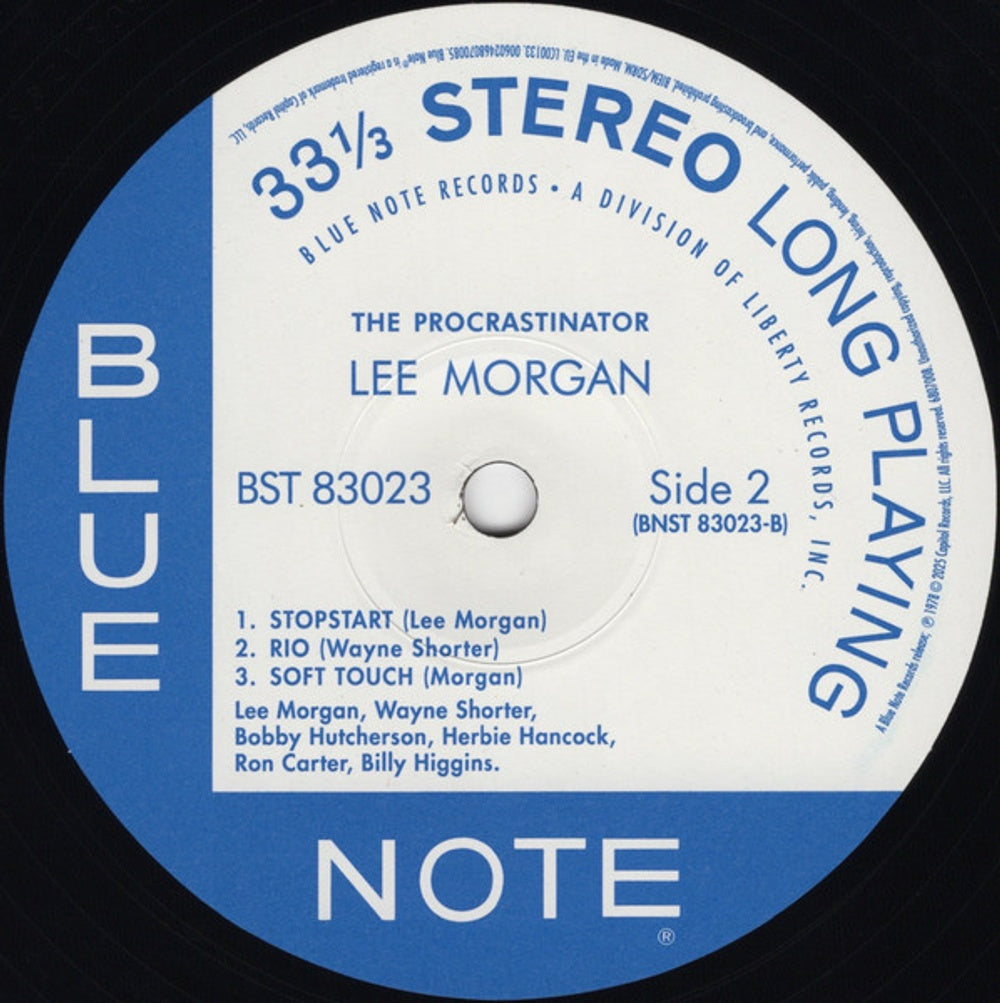 Lee Morgan – Procrastinator (LP Vinyl) Vinyl Record