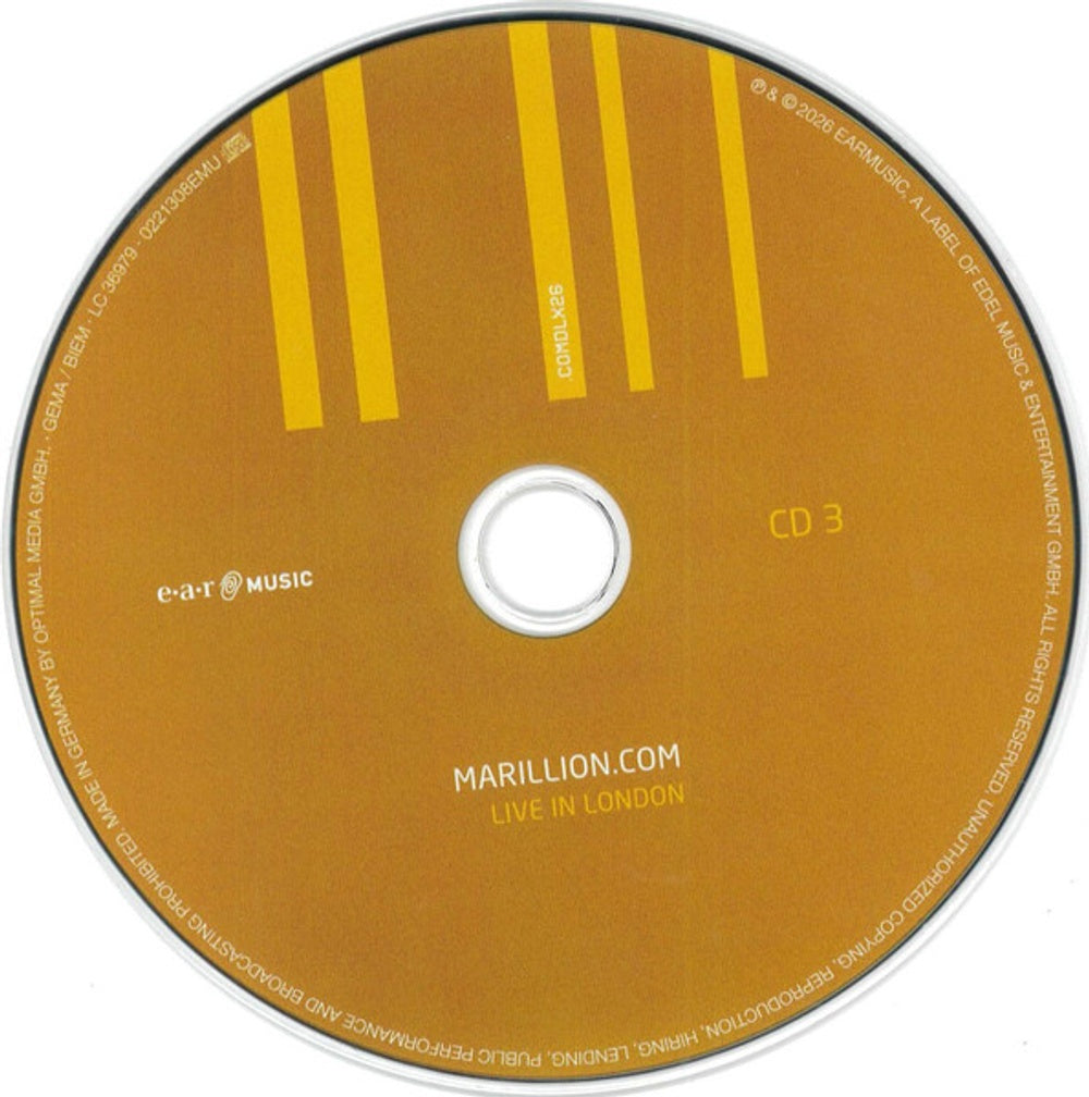 Marillion – Marillion.com (3-CD + Blu-ray) Music CD