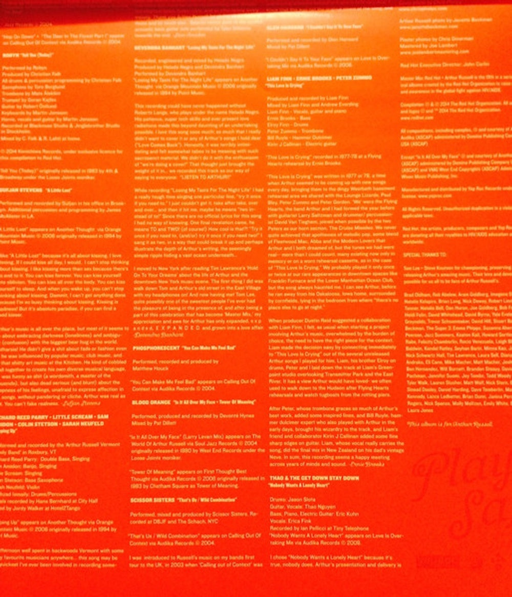 Master Mix - Red Hot & Arthur Russell (3-LP Vinyl) Vinyl Record
