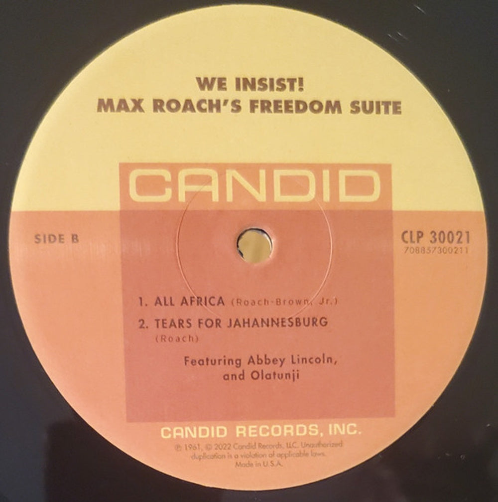 Max Roach – We Insist: Max Roach's Freedom Now Suite (LP Vinyl) Vinyl Record