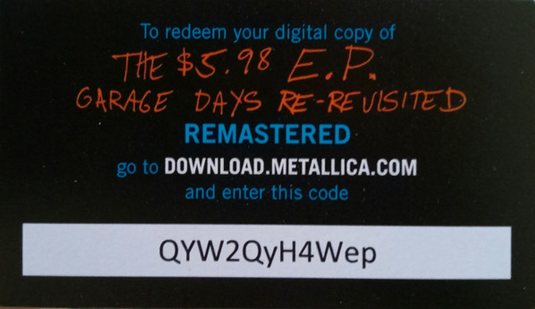 Metallica – The $5.98 EP: Garage Days Re-Revisited (LP Vinyl) Vinyl Record