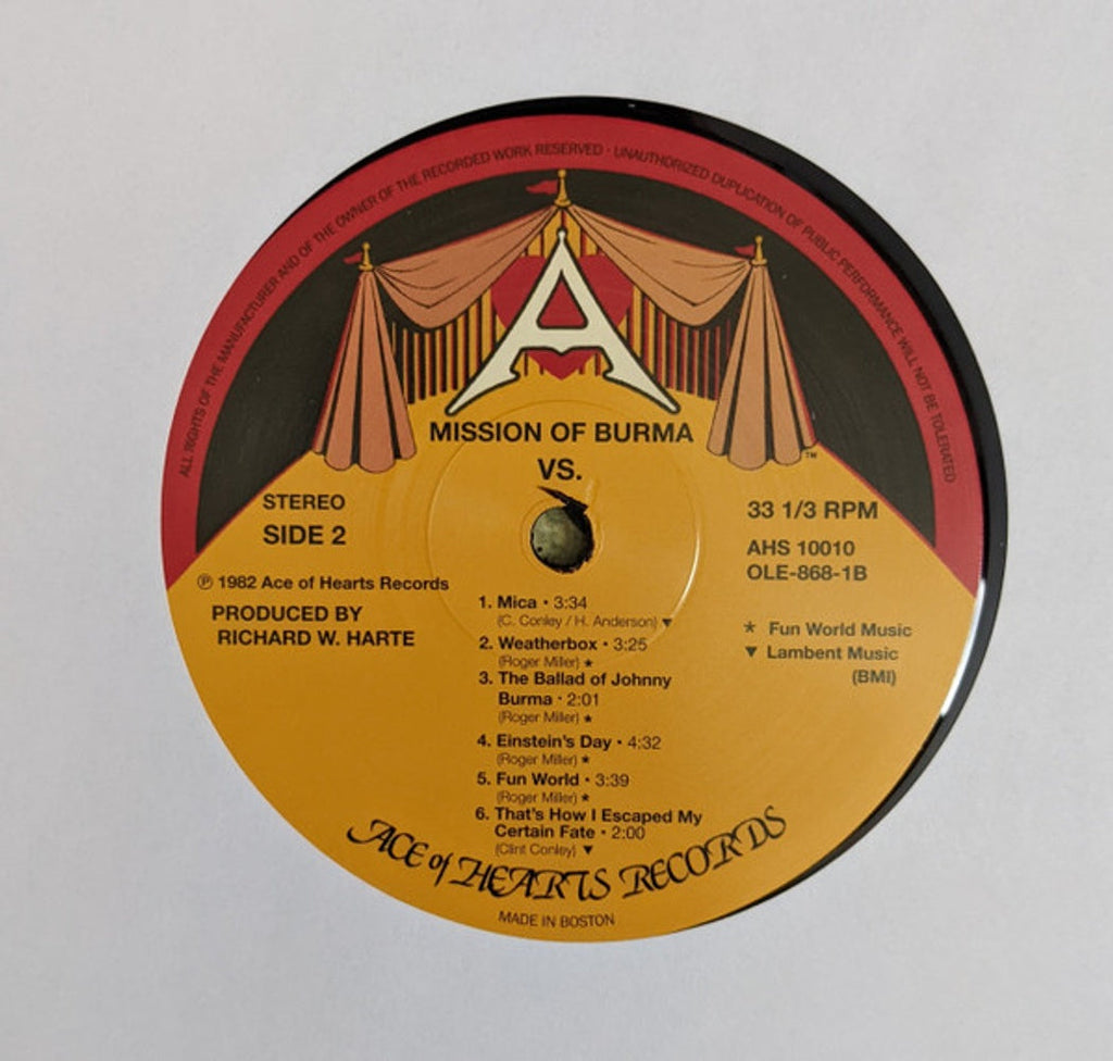 Mission Of Burma – Vs. (LP Vinyl) Vinyl Record