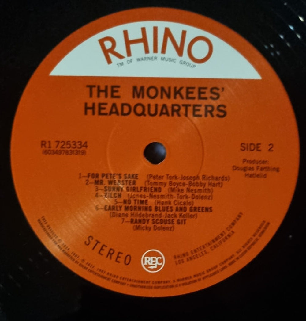 The Monkees – Headquarters (2-LP Vinyl) Vinyl Record