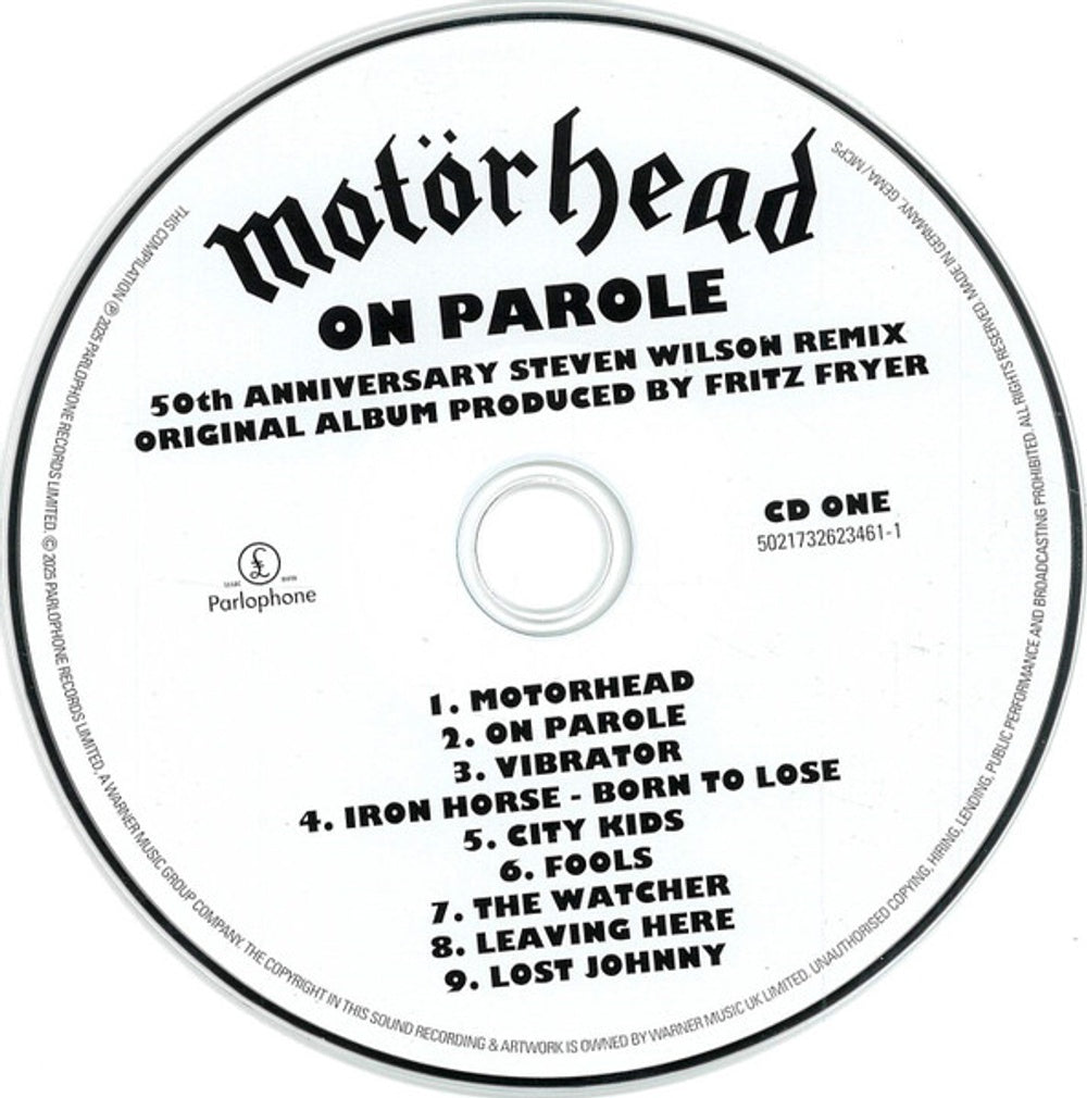 Motörhead – On Parole Sessions (3-CD & Blu-ray) Music CD