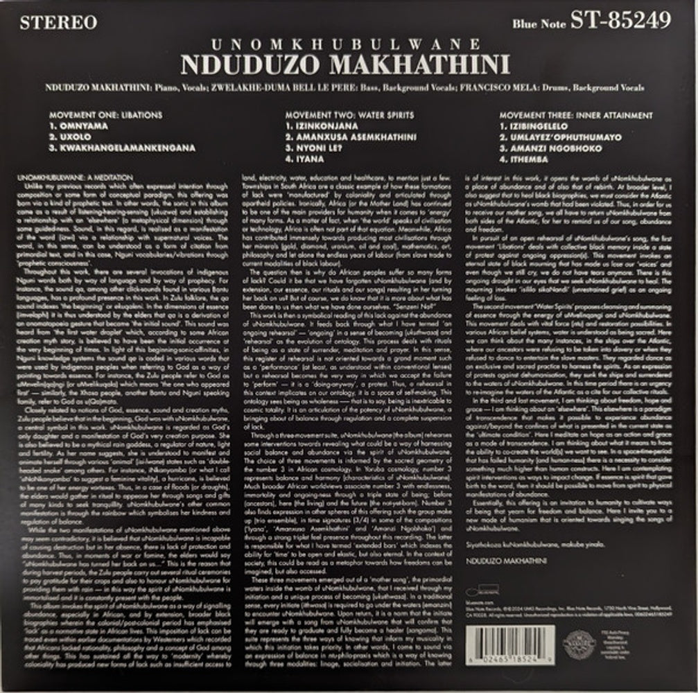 Nduduzo Makhathini – Unomkhubulwane (2-LP Vinyl) Vinyl Record