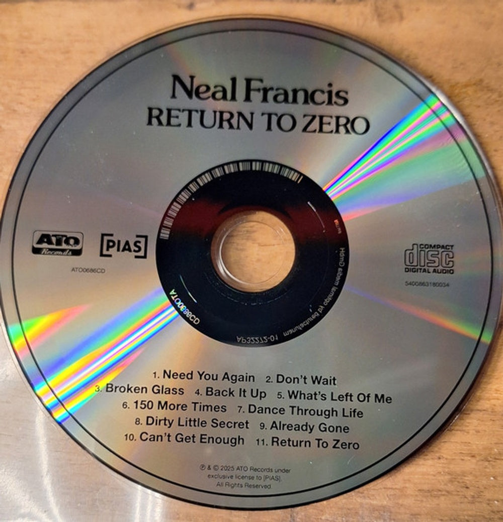 Neal Francis – Return To Zero Music CD