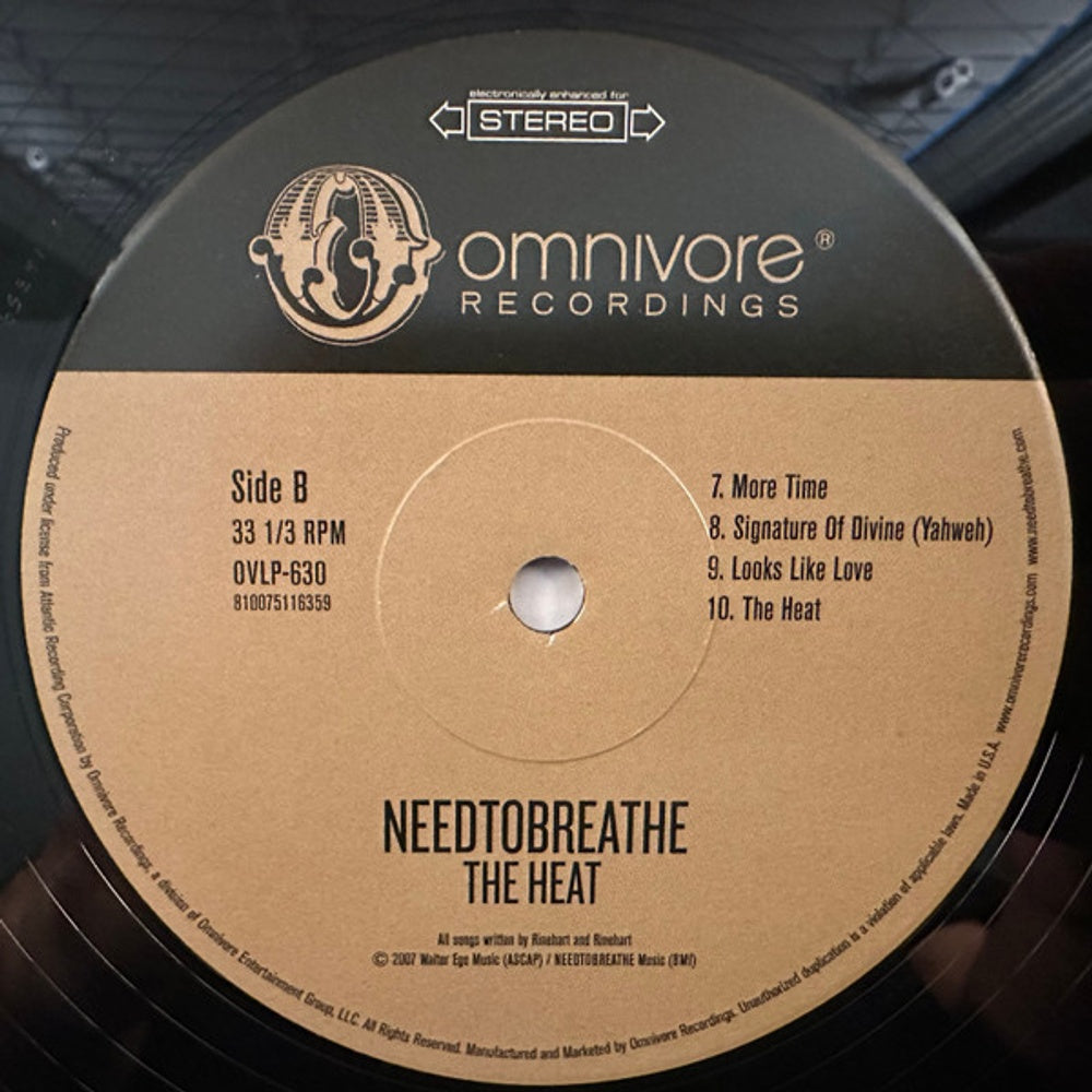 NEEDTOBREATHE – The Heat (2-LP Vinyl) Vinyl Record