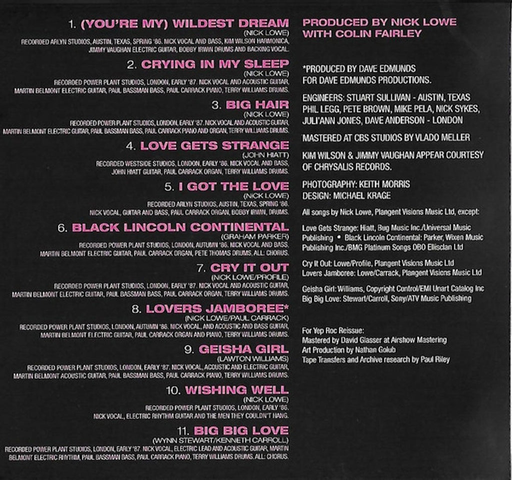 Nick Lowe – Pinker & Prouder Music CD