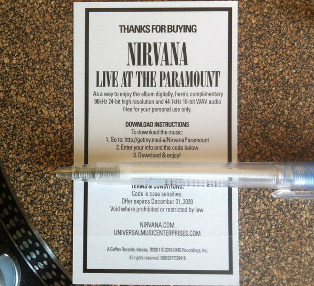 Nirvana – Live At The Paramount (2-LP Vinyl) Vinyl Record