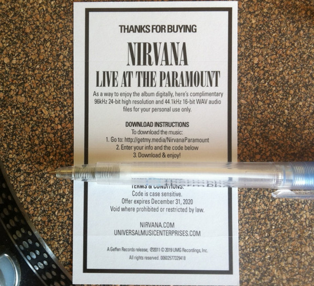 Nirvana – Live At The Paramount (2-LP Vinyl) Vinyl Record