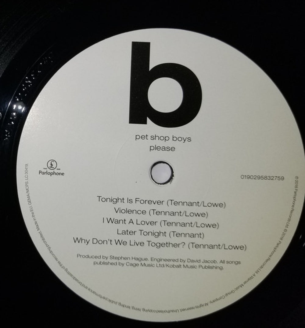 Pet Shop Boys – Please (LP Vinyl) Vinyl Record