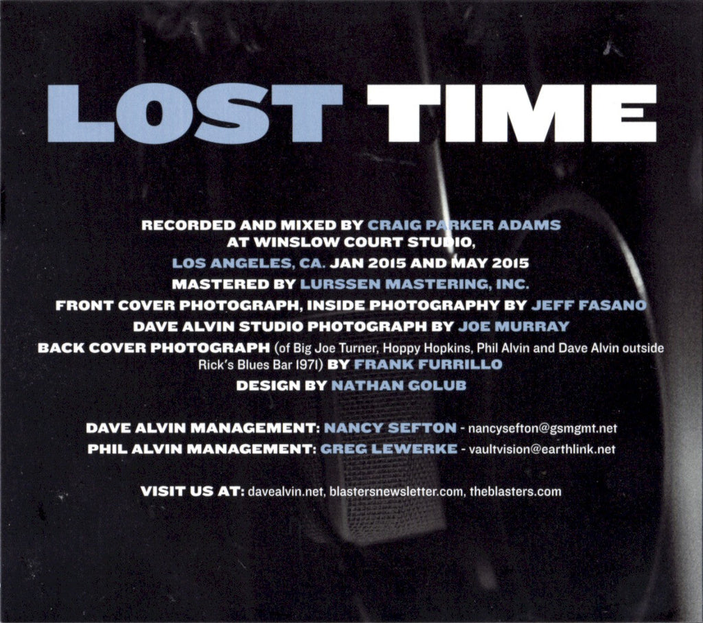 Dave Alvin and Phil Alvin – Lost Time Music CD