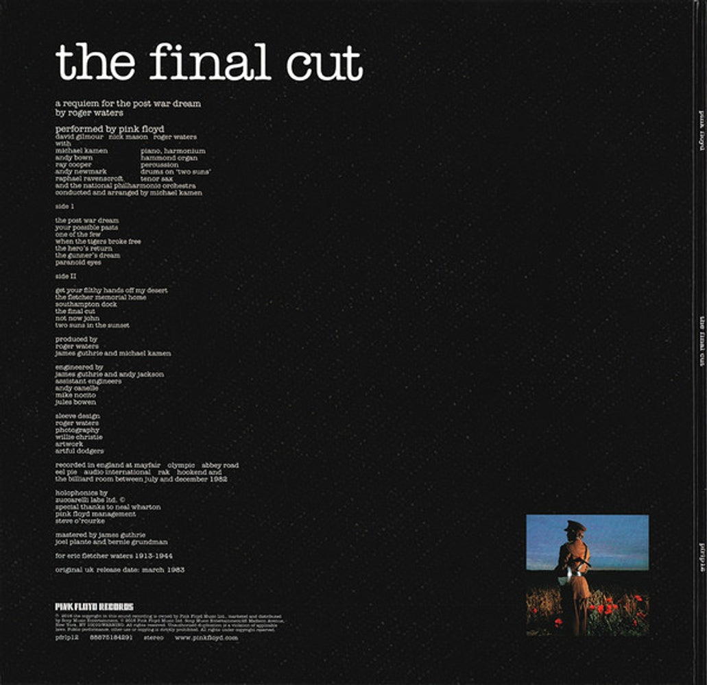 Pink Floyd – The Final Cut (LP Vinyl) Vinyl Record