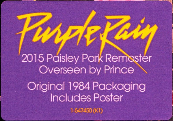 Prince – Purple Rain: Remastered (LP Vinyl) Vinyl Record