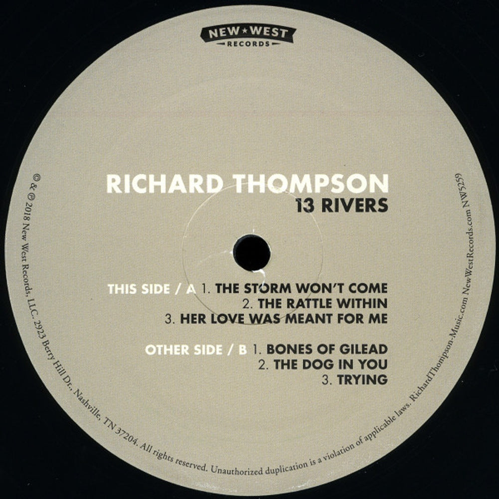 Richard Thompson – 13 Rivers (2-LP Vinyl) Vinyl Record