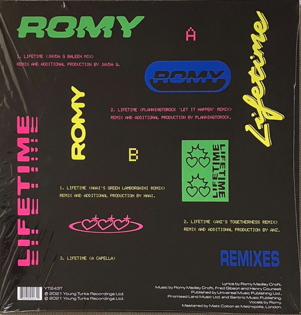Romy – Lifetime Remixes (LP Vinyl) Vinyl Record