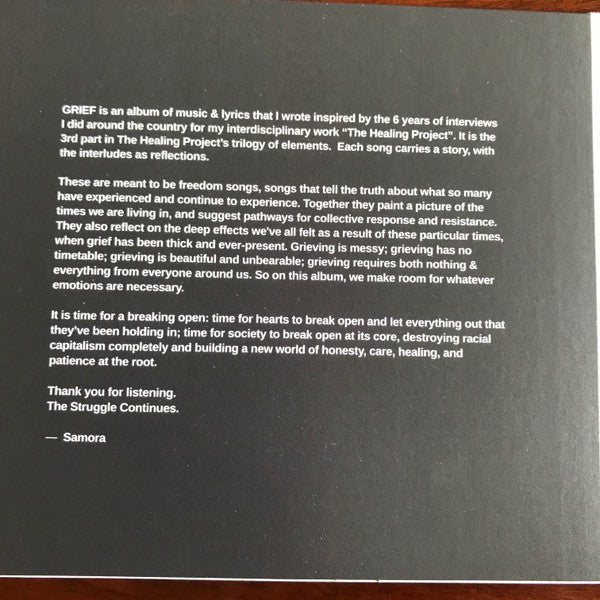 Samora Pinderhughes – GRIEF Music CD