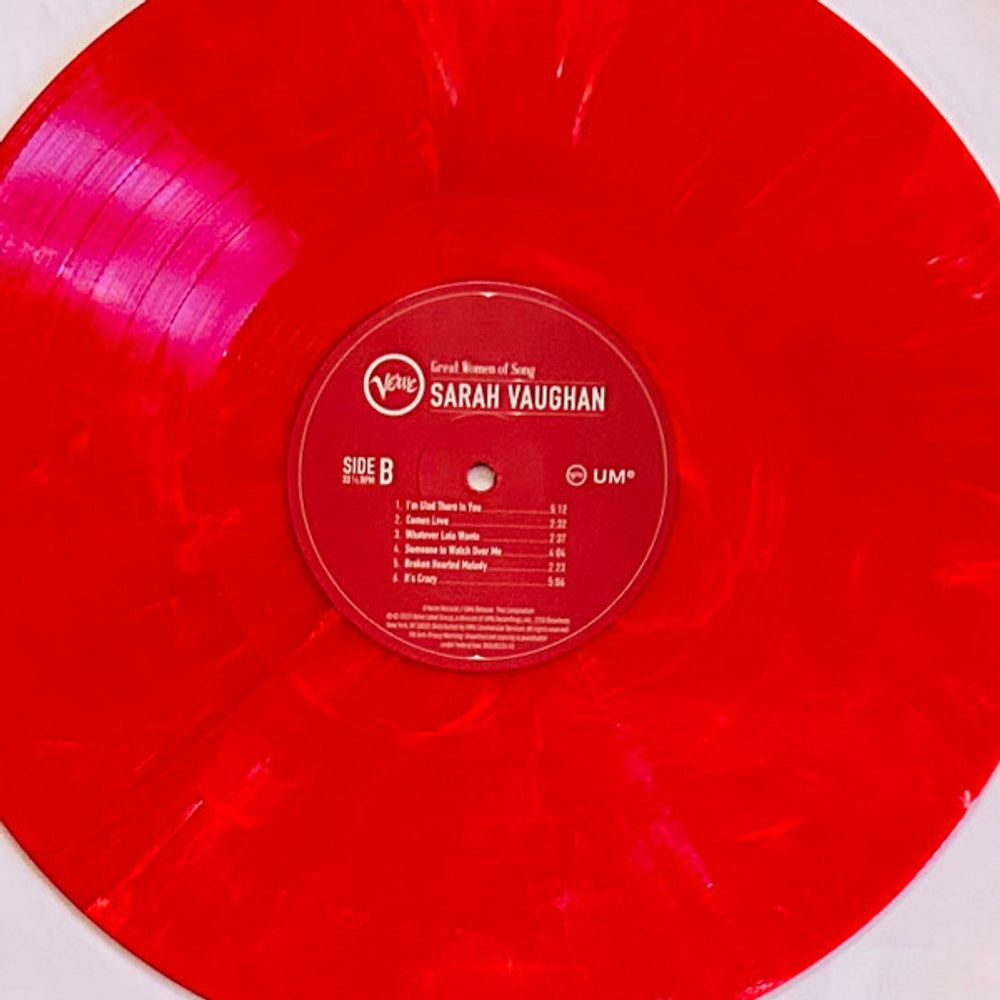 Sarah Vaughan – Great Women Of Song (LP Vinyl) Vinyl Record
