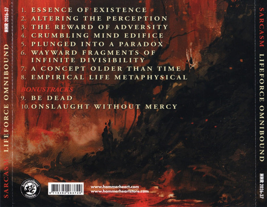 Sarcasm – Lifeforce Unbound Music CD