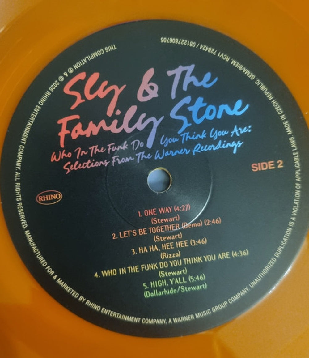 Sly & Family Stone – Who In The Funk Do You Think You Are (LP Vinyl) Vinyl Record