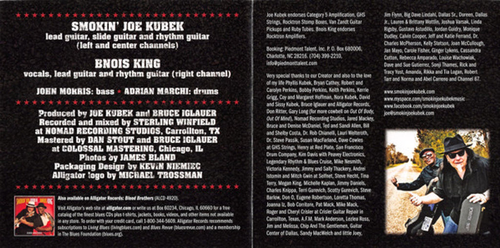 Smokin' Joe Kubek & Bnois King – Have Blues Will Travel Music CD